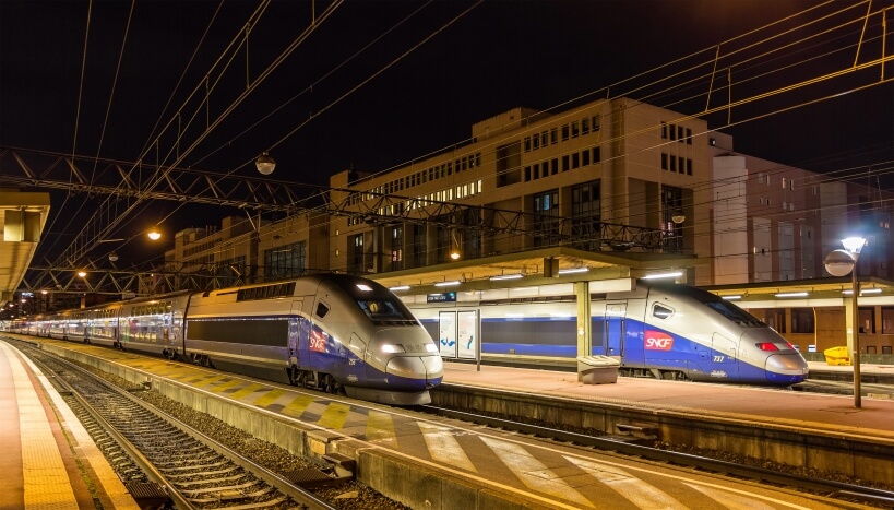 Połączenia kolejowe we Francji