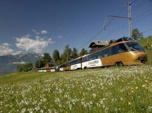 Golden Pass pociąg panoramiczny