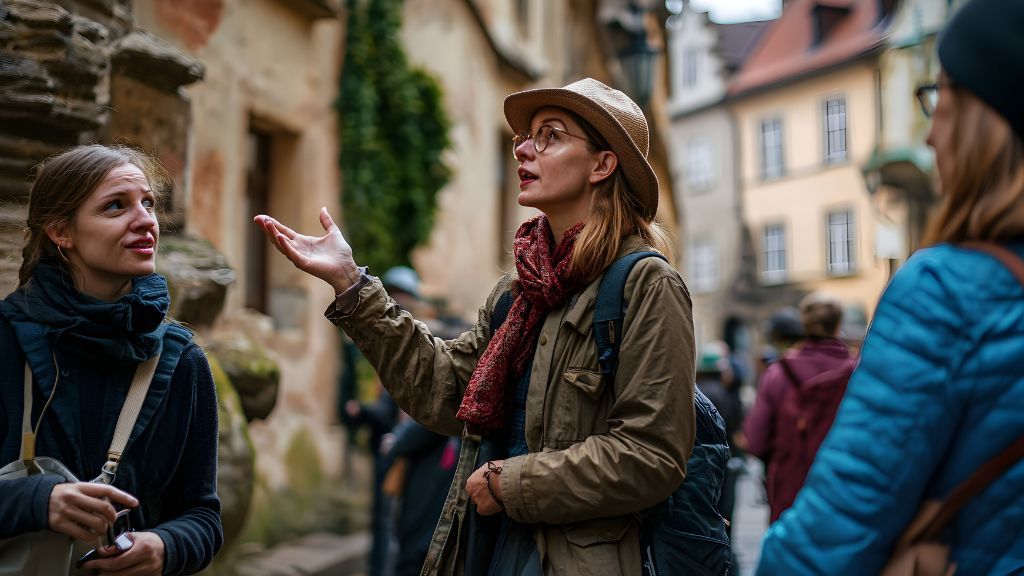 Grupa kobiet w mieście