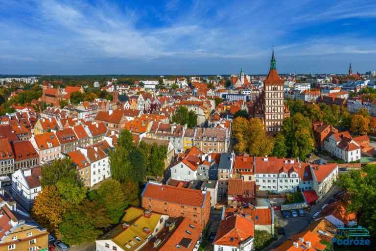 zdjęcie: Olsztyn z lotu ptaka