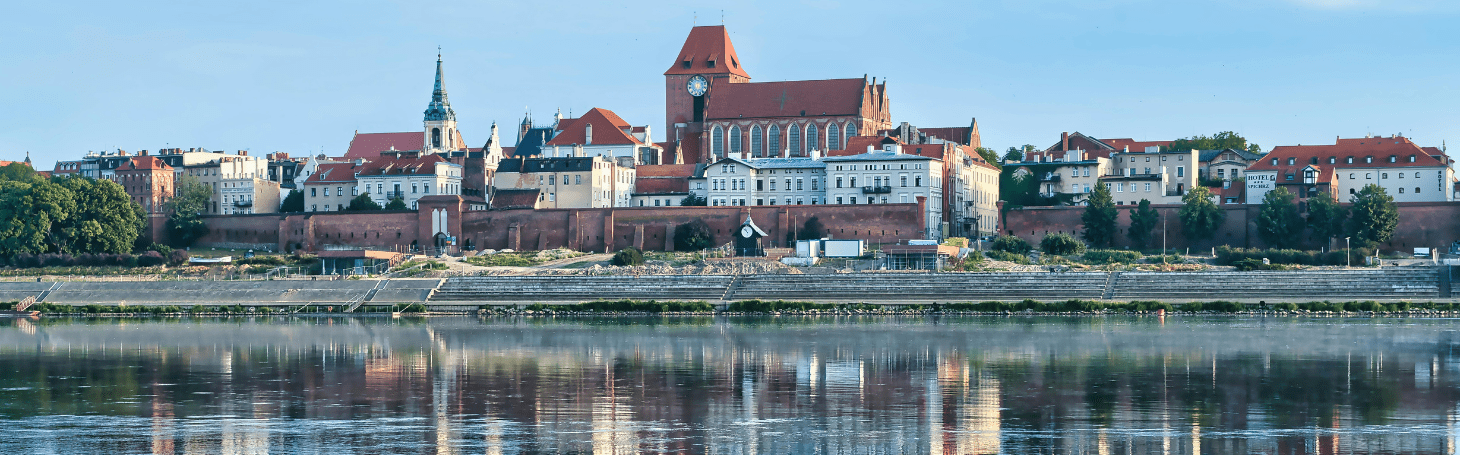 Widok na miasto Toruń