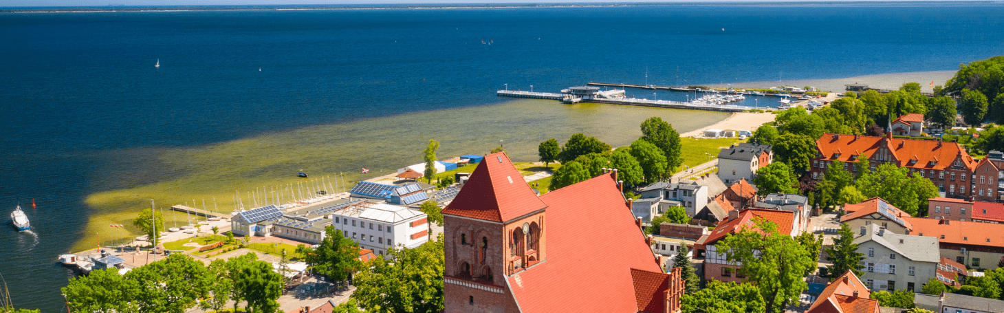 Widok na miasto Puck