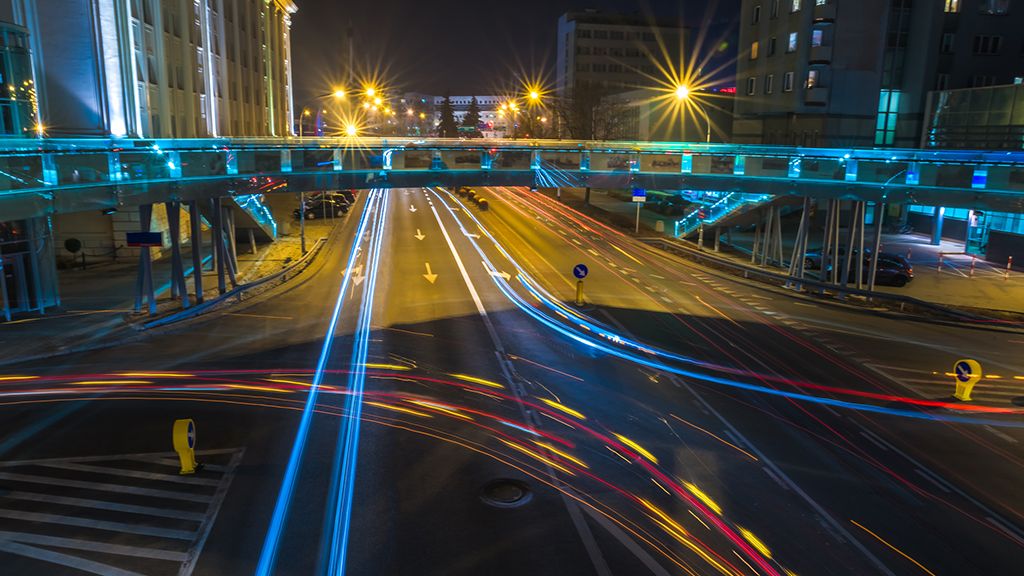 Okrągła kładka dla pieszych