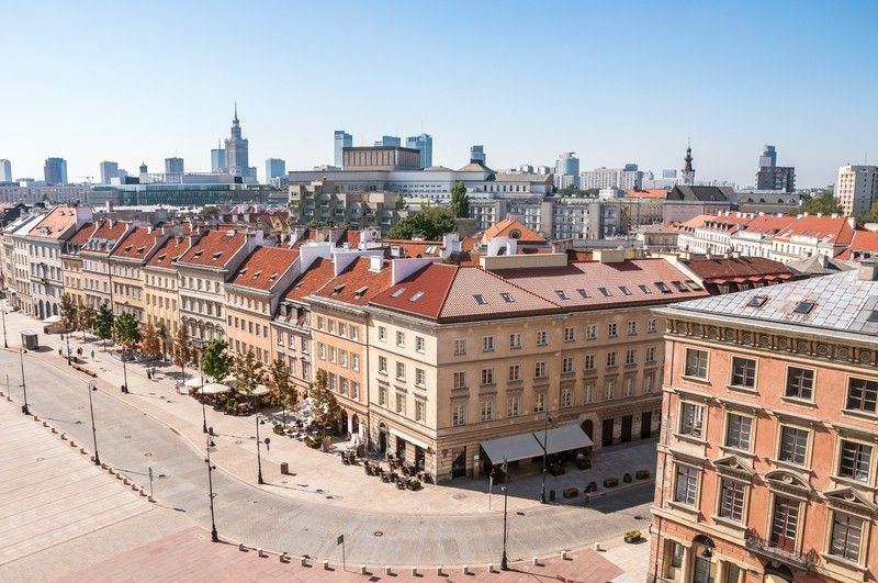 Widok na Krakowskie Przedmieście