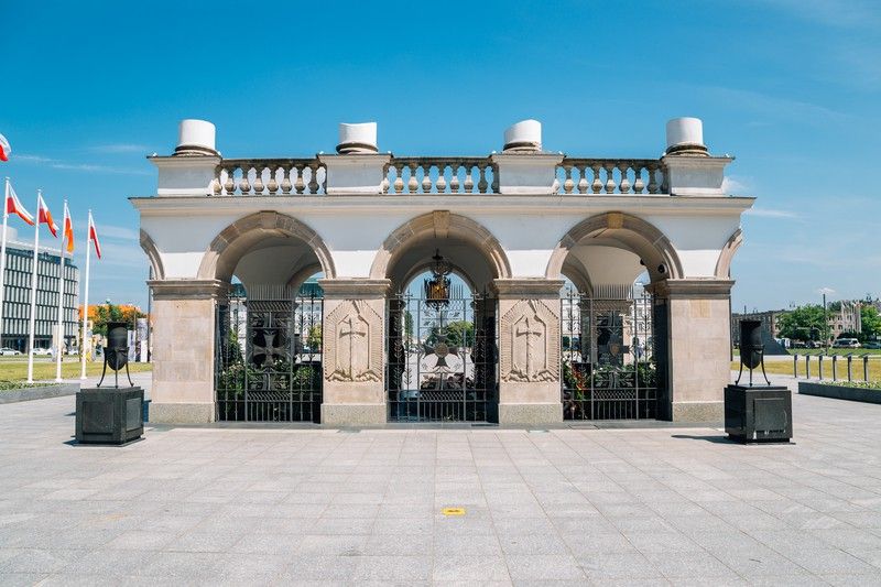 Widok na Grób Nieznanego Żołnierza