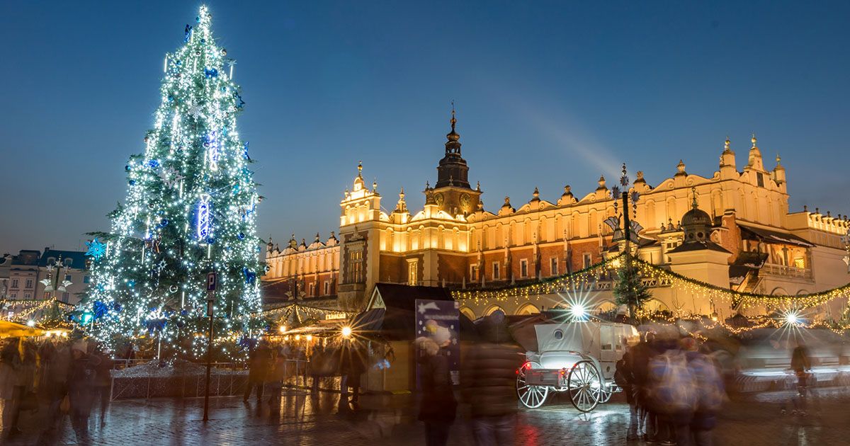 kraków zimą