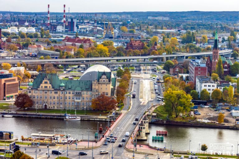 Grafika: Szczecin panorama