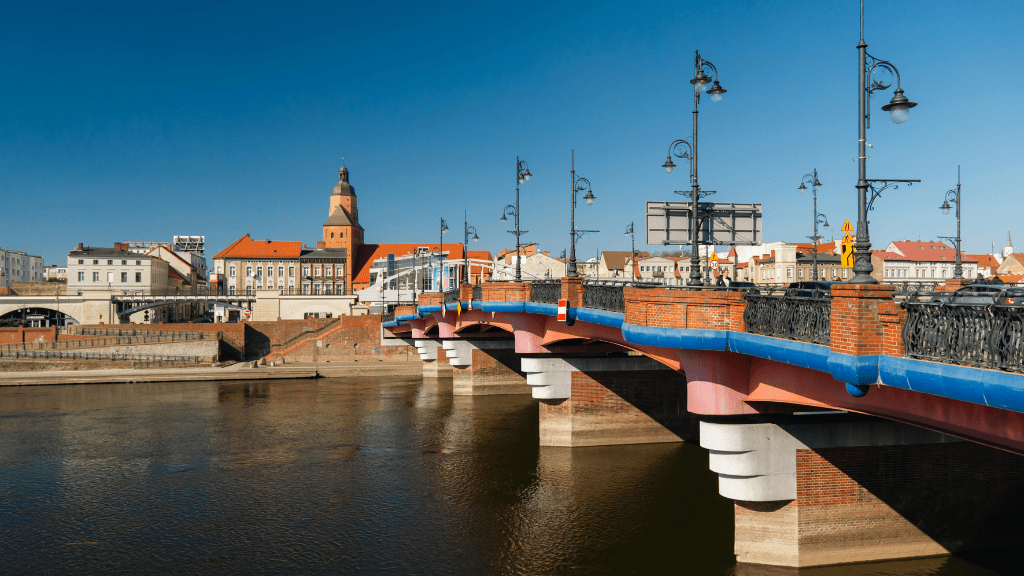 Rzeka Warta w Gorzowie Wielkopolskim