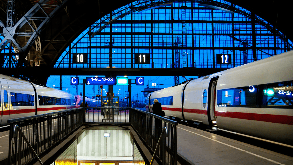 Stacja kolejowa w Lipsku