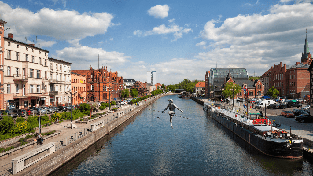 Kanał bydgoski nad Brdą