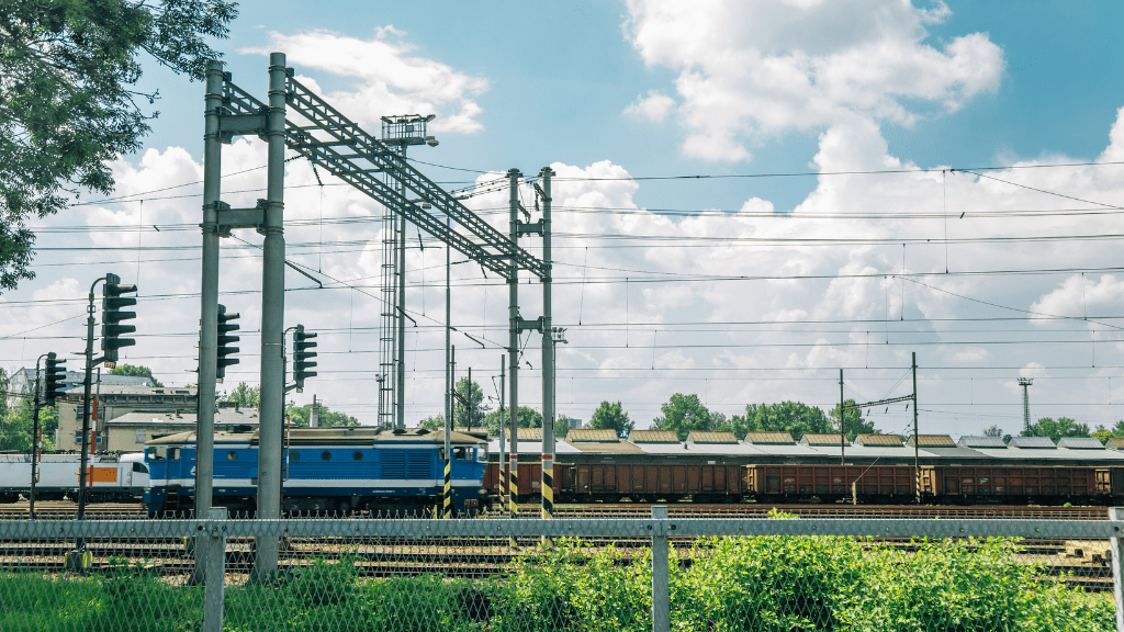 Pociąg na trasie w Ostrawie