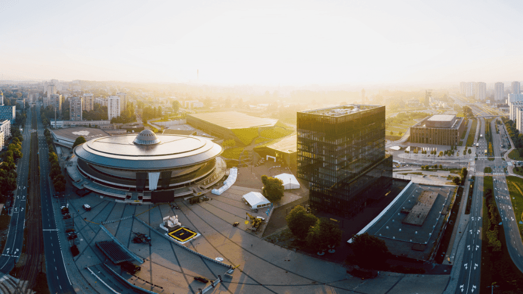 Katowice z lotu ptaka
