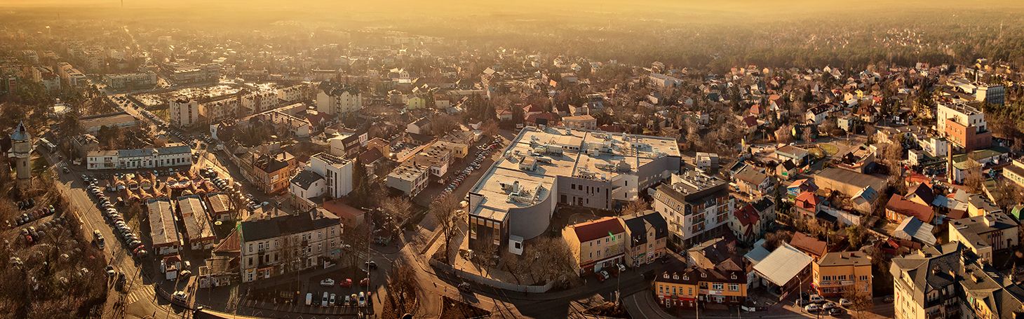 Panorama miasta z lotu ptaka