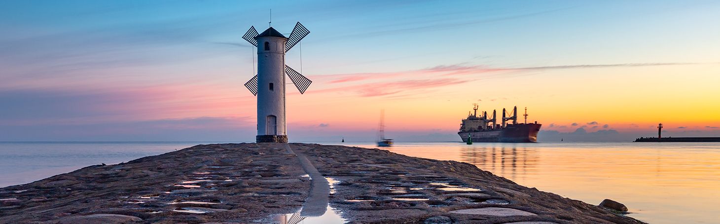 widok na świnoujście