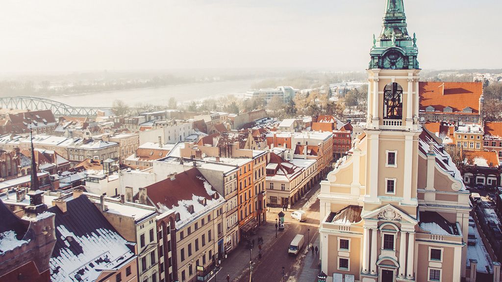 Toruń panorama miasta