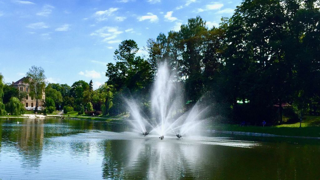 Fontanna w parku